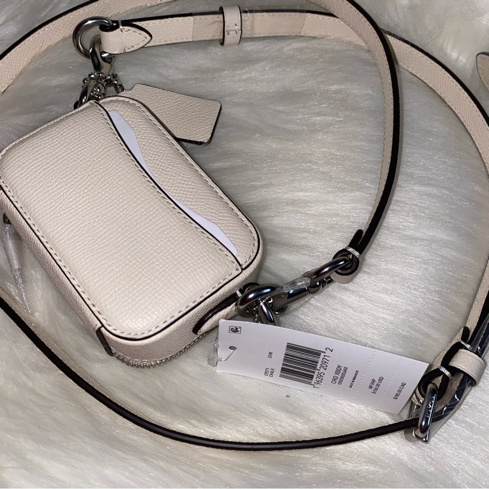 Coach leather crossbody pouch card case New - Picture 12 of 14